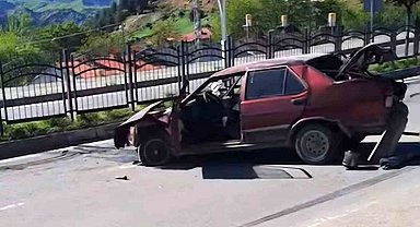 Tunceli'de araç takla attı: 1 yaralı