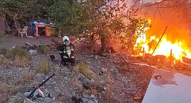 Tüpün patladığı yangın korkuttu