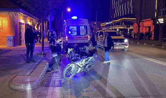 U dönüşü yapan ticari araç motosikletle çarpıştı: 1 yaralı