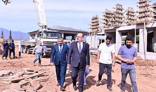 Vali Canbolat, çocuk evleri inşaatını yerinde inceledi