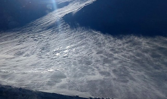 Van'da 'kar şelalesi' hayran bıraktı