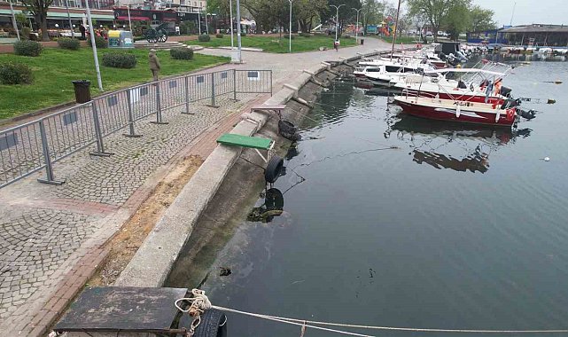 Yalova'da çökme yaşanan balıkçı barınağında inceleme