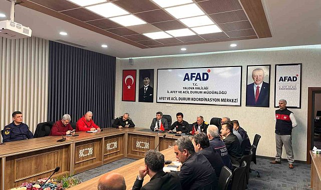 Yalova'da İl Afet ve Acil Durum Koordinasyon Kurulu toplandı