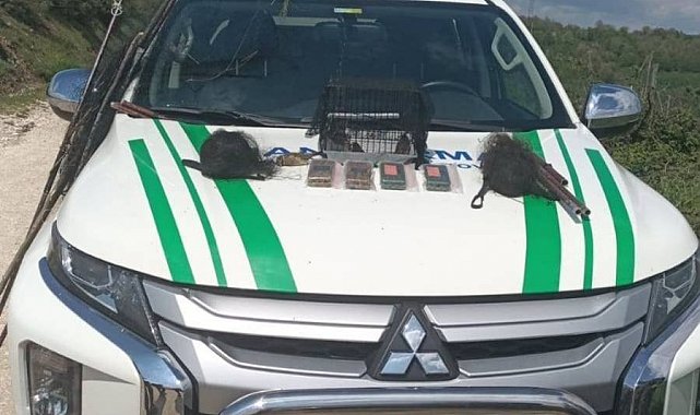 Yasak avlanan şahıs yakalandı