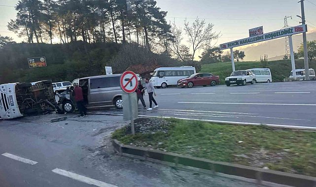 Yatağan'da işçi servisi kaza yaptı: 6 yaralı