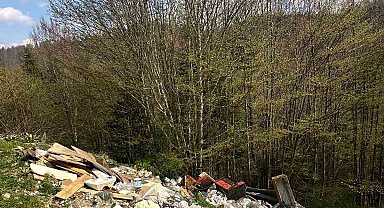 Yaylada utandıran manzara: Çöplüğe dönüştürdüler