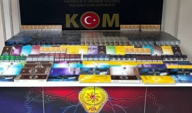 Yolcu otobüsünde 1850 paket kaçak sigara ele geçirildi