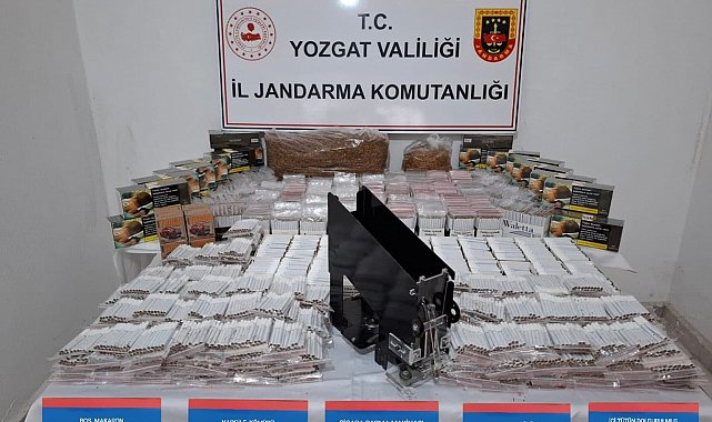 Yozgat'ta 19 bin 800 makaron ele geçirildi