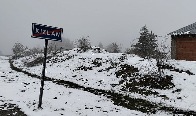 Yüksek kesimler beyaza büründü