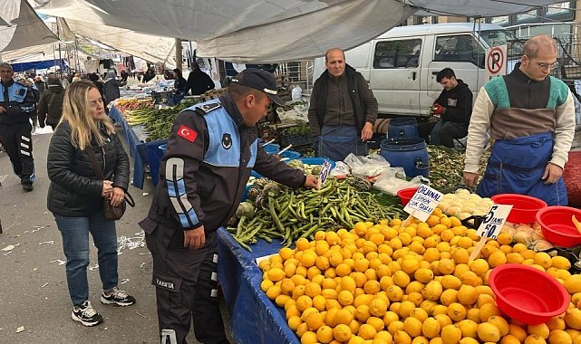 Zabıta Müdürlüğü Semt Pazarı'nda denetim gerçekleştirdi
