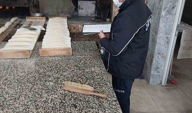 Zabıtadan fırınlara hijyen ve gramaj denetimi