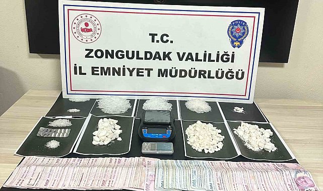 Zonguldak'ta uyuşturucu operasyonu: 755 gram metamfetamin ele geçirildi