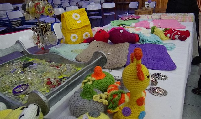 5 aylık kursu başarıyla tamamlayan maharetli kadınlar ürünlerini sergiledi