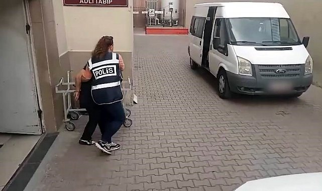 55 yıl kesinleşmiş cezası bulunan kadın merdiven boşluğunda yakalandı