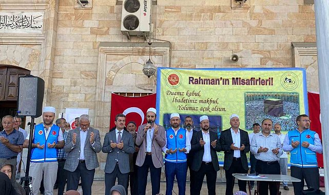 76 hacı adayı kutsal topraklara uğurlandı