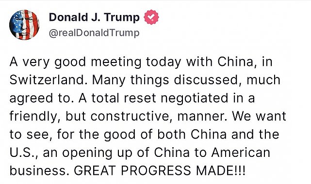 ABD Başkanı Trump Çin ile yapılan ticaret müzakerelerini değerlendirdi: "Pek çok konuda anlaşmaya varıldı"