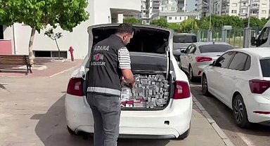 Adana'da 1 milyon 200 bin TL'lik kaçak sigara ele geçirildi: 2 tutuklama