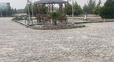 Adıyaman'da dolu yağışı etkili oldu