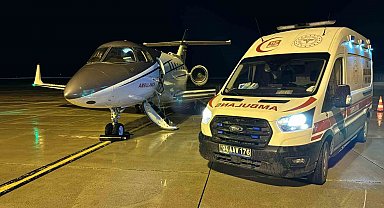 Ağrı'da kalp hastası yeni doğan bebek ambulans uçakla Ankara'ya sevk edildi