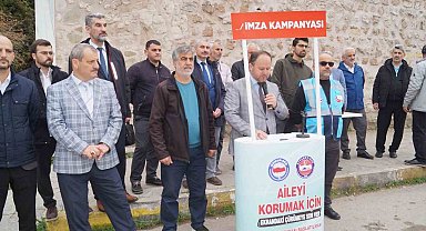 Ahlaki yozlaşmaya karşı imza kampanyası