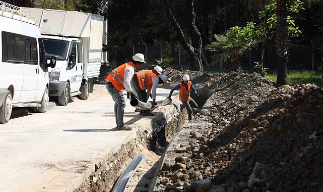 Aksaz'da içme suyu ve yangın hatları yenileniyor