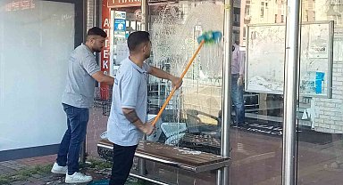 Alanya'da otobüs duraklarına bakım
