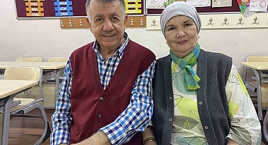 Almanya'daki torunu için 71 yaşında dil öğreniyor