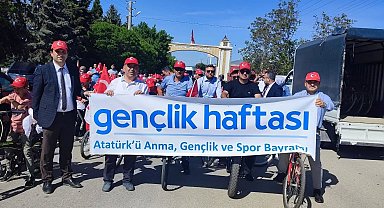 Altıntaş'ta Gençlik Haftası'nda bisiklet turu