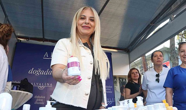 Alyalina Kozmetik, Bayındır Çiçek Festivali'nde doğal ürünleriyle dikkat çekti