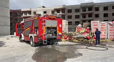 Ankara'da inşaat halindeki binada yangın