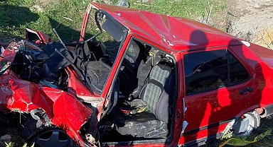 Ankara'da şarampole devrilen aracın sürücüsü hayatını kaybetti