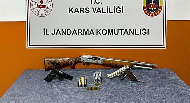 Arpaçay'da silah ele geçirildi