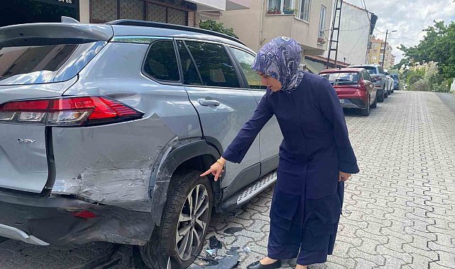 Ataşehir'de araçlara vura vura kaçan sürücünün verdiği hasar gündüz ortaya çıktı
