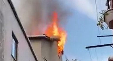 Ataşehir'de korkutan yangın