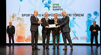 Atatürk üniversitesi "Spor dostu kampüs" unvanına layık görüldü
