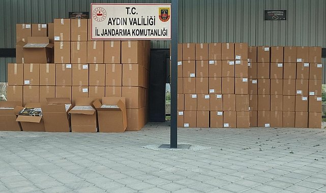 Aydın'da 4,5 milyon değerinde makaron ele geçirildi