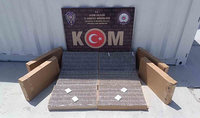 Aydın'da 58 kilogram tütün ele geçirildi