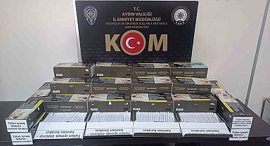 Aydın'da 9 bin 200 adet makaron ele geçirildi