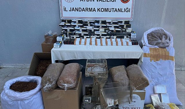 Aydın'da sahte tütün baskını: 1 gözaltı