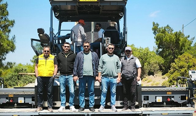 Ayvacık'ta sıcak asfalt çalışmaları başladı