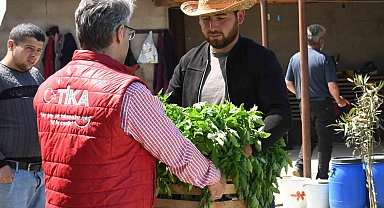 Azerbaycan'da sel mağduru çiftçilerin yüzü TİKA ile güldü