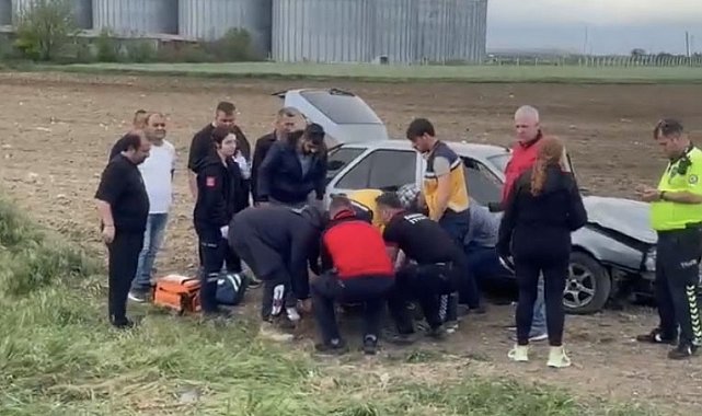 Babaeski'de trafik kazası: 1 yaralı