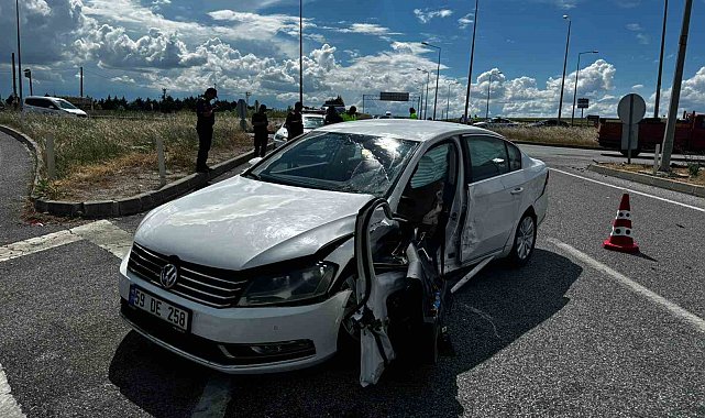 Babaeski'de trafik kazası: 3 yaralı