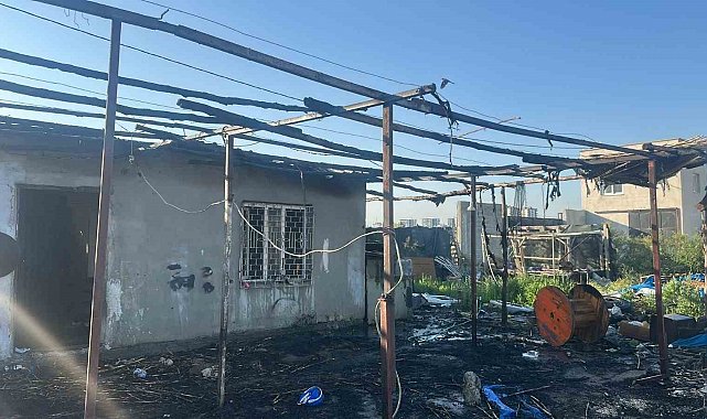 Bahçe evinde çıkan yangın maddi hasara neden oldu