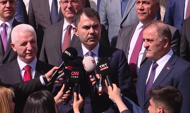 Bakan Kurum: "Hep birlikte elimizi, gövdemizi taşın altına koymak durumunda olduğumuzu, burada net bir şekilde ifade ettik"
