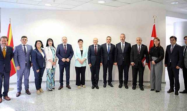 Bakan Şimşek, Kuzey Makedonya Maliye Bakanı Kochoska ile bir araya geldi