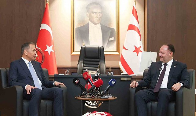 Bakan Yerlikaya, KKTC Cumhuriyet Meclisi Başkanı Öztürkler ile bir araya geldi