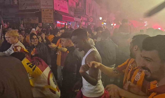 Bartın'da Galatasaray taraftarının 5. yıldız coşkusu