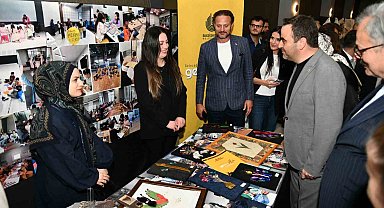 Başiskele'de el emeği göz nuru eserler görücüye çıktı