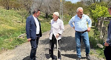 Başkan Ulutaş yol çalışmalarını inceledi